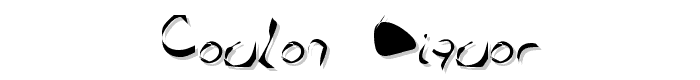Coulon Liquor font